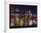 Window View - Skyscrapers of Times Square by Night - Manhattan - New York City-Philippe Hugonnard-Framed Photographic Print