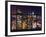 Window View - Skyscrapers of Times Square by Night - Manhattan - New York City-Philippe Hugonnard-Framed Photographic Print