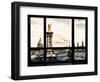 Window View, Special Series, Alexander Iii Bridge and Seine River Views at Sunset, Paris, Europe-Philippe Hugonnard-Framed Photographic Print