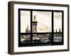 Window View, Special Series, Alexander Iii Bridge and Seine River Views at Sunset, Paris, Europe-Philippe Hugonnard-Framed Premium Photographic Print