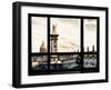 Window View, Special Series, Alexander Iii Bridge and Seine River Views at Sunset, Paris, Europe-Philippe Hugonnard-Framed Premium Photographic Print