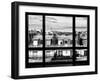 Window View, Special Series, Black and White Photography, Rooftops, Sacre-Cœur Basilica, Paris-Philippe Hugonnard-Framed Premium Photographic Print