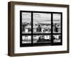 Window View, Special Series, Black and White Photography, Rooftops, Sacre-Cœur Basilica, Paris-Philippe Hugonnard-Framed Photographic Print