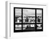 Window View, Special Series, Black and White Photography, Rooftops, Sacre-Cœur Basilica, Paris-Philippe Hugonnard-Framed Photographic Print