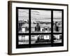 Window View, Special Series, Black and White Photography, Rooftops, Sacre-Cœur Basilica, Paris-Philippe Hugonnard-Framed Photographic Print