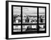 Window View, Special Series, Black and White Photography, Rooftops, Sacre-Cœur Basilica, Paris-Philippe Hugonnard-Framed Photographic Print