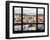 Window View, Special Series, Black and White Photography, Rooftops View, Pompidou Center, Paris-Philippe Hugonnard-Framed Premium Photographic Print