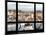 Window View, Special Series, Black and White Photography, Rooftops View, Pompidou Center, Paris-Philippe Hugonnard-Mounted Premium Photographic Print