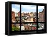 Window View, Special Series, Buildings of Chelsea, Meatpacking District, Manhattan, New York-Philippe Hugonnard-Framed Stretched Canvas