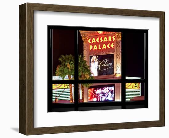 Window View, Special Series, Celine Dion, Caesars Palace, Las Vegas, Nevada, United States-Philippe Hugonnard-Framed Photographic Print