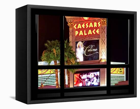 Window View, Special Series, Celine Dion, Caesars Palace, Las Vegas, Nevada, United States-Philippe Hugonnard-Framed Stretched Canvas