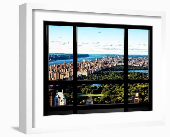 Window View, Special Series, Central Park and Upper Manhattan Views, New York-Philippe Hugonnard-Framed Premium Photographic Print