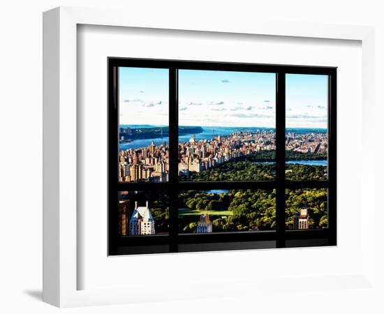 Window View, Special Series, Central Park and Upper Manhattan Views, New York-Philippe Hugonnard-Framed Photographic Print