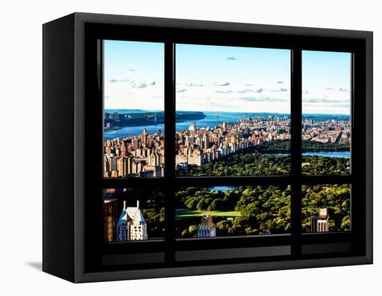 Window View, Special Series, Central Park and Upper Manhattan Views, New York-Philippe Hugonnard-Framed Stretched Canvas