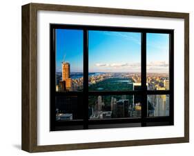 Window View, Special Series, Central Park, Sunset, Manhattan, New York, United States-Philippe Hugonnard-Framed Premium Photographic Print