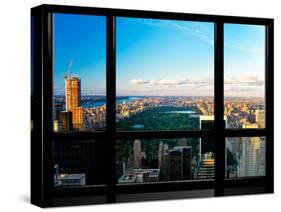 Window View, Special Series, Central Park, Sunset, Manhattan, New York, United States-Philippe Hugonnard-Stretched Canvas