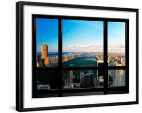 Window View, Special Series, Central Park, Sunset, Manhattan, New York, United States-Philippe Hugonnard-Framed Photographic Print