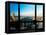 Window View, Special Series, Central Park, Sunset, Manhattan, New York, United States-Philippe Hugonnard-Framed Stretched Canvas