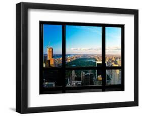 Window View, Special Series, Central Park, Sunset, Manhattan, New York, United States-Philippe Hugonnard-Framed Photographic Print