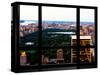 Window View, Special Series, Central Park View at Nightfall, Manhattan, New York, US, USA-Philippe Hugonnard-Stretched Canvas