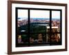 Window View, Special Series, Central Park View at Nightfall, Manhattan, New York, US, USA-Philippe Hugonnard-Framed Photographic Print