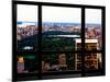 Window View, Special Series, Central Park View at Nightfall, Manhattan, New York, US, USA-Philippe Hugonnard-Mounted Photographic Print