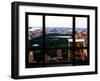 Window View, Special Series, Central Park View at Nightfall, Manhattan, New York, US, USA-Philippe Hugonnard-Framed Premium Photographic Print