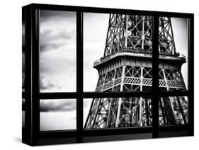 Window View, Special Series, Close View Detail of the Eiffel Tower View, Paris-Philippe Hugonnard-Stretched Canvas