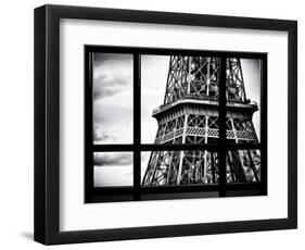 Window View, Special Series, Close View Detail of the Eiffel Tower View, Paris-Philippe Hugonnard-Framed Photographic Print