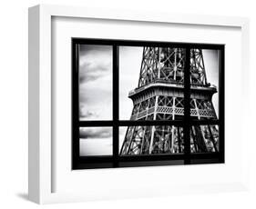 Window View, Special Series, Close View Detail of the Eiffel Tower View, Paris-Philippe Hugonnard-Framed Photographic Print