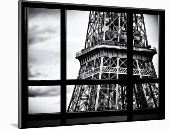 Window View, Special Series, Close View Detail of the Eiffel Tower View, Paris-Philippe Hugonnard-Mounted Photographic Print