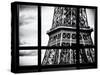 Window View, Special Series, Close View Detail of the Eiffel Tower View, Paris-Philippe Hugonnard-Stretched Canvas