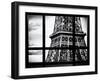 Window View, Special Series, Close View Detail of the Eiffel Tower View, Paris-Philippe Hugonnard-Framed Premium Photographic Print