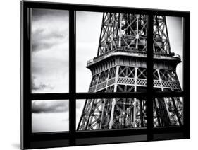 Window View, Special Series, Close View Detail of the Eiffel Tower View, Paris-Philippe Hugonnard-Mounted Premium Photographic Print