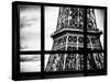 Window View, Special Series, Close View Detail of the Eiffel Tower View, Paris-Philippe Hugonnard-Stretched Canvas