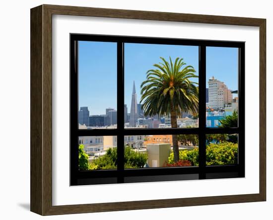 Window View, Special Series, Downtown, Transamerica Pyramid, San Francisco, California, US-Philippe Hugonnard-Framed Premium Photographic Print