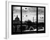 Window View, Special Series, Eiffel Tower and Seine River View at Sunset, Paris-Philippe Hugonnard-Framed Photographic Print