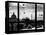Window View, Special Series, Eiffel Tower and Seine River View at Sunset, Paris-Philippe Hugonnard-Stretched Canvas