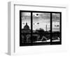 Window View, Special Series, Eiffel Tower and Seine River View at Sunset, Paris-Philippe Hugonnard-Framed Photographic Print