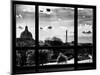 Window View, Special Series, Eiffel Tower and Seine River View at Sunset, Paris-Philippe Hugonnard-Mounted Photographic Print