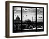 Window View, Special Series, Eiffel Tower and Seine River View at Sunset, Paris-Philippe Hugonnard-Framed Premium Photographic Print