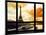 Window View, Special Series, Eiffel Tower and the Seine River at Sunset, Paris, France, Europe-Philippe Hugonnard-Mounted Photographic Print