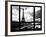 Window View, Special Series, Eiffel Tower and the Seine River, Paris, Black and White Photography-Philippe Hugonnard-Framed Photographic Print