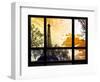 Window View, Special Series, Eiffel Tower at Sunset, Paris, France, Europe-Philippe Hugonnard-Framed Photographic Print