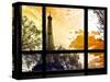 Window View, Special Series, Eiffel Tower at Sunset, Paris, France, Europe-Philippe Hugonnard-Stretched Canvas