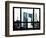 Window View, Special Series, Empire State Building and Chrysler Building Tops, Manhattan, New York-Philippe Hugonnard-Framed Photographic Print