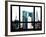 Window View, Special Series, Empire State Building and Chrysler Building Tops, Manhattan, New York-Philippe Hugonnard-Framed Photographic Print