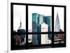 Window View, Special Series, Empire State Building and Chrysler Building Tops, Manhattan, New York-Philippe Hugonnard-Framed Photographic Print