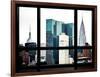 Window View, Special Series, Empire State Building and Chrysler Building Tops, Manhattan, New York-Philippe Hugonnard-Framed Photographic Print