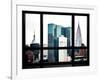 Window View, Special Series, Empire State Building and Chrysler Building Tops, Manhattan, New York-Philippe Hugonnard-Framed Photographic Print